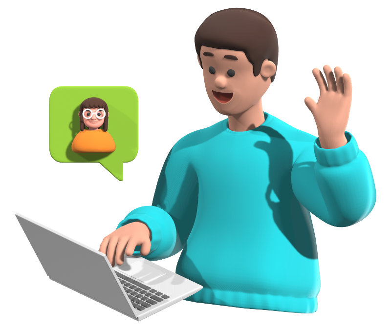 Developer working at desk